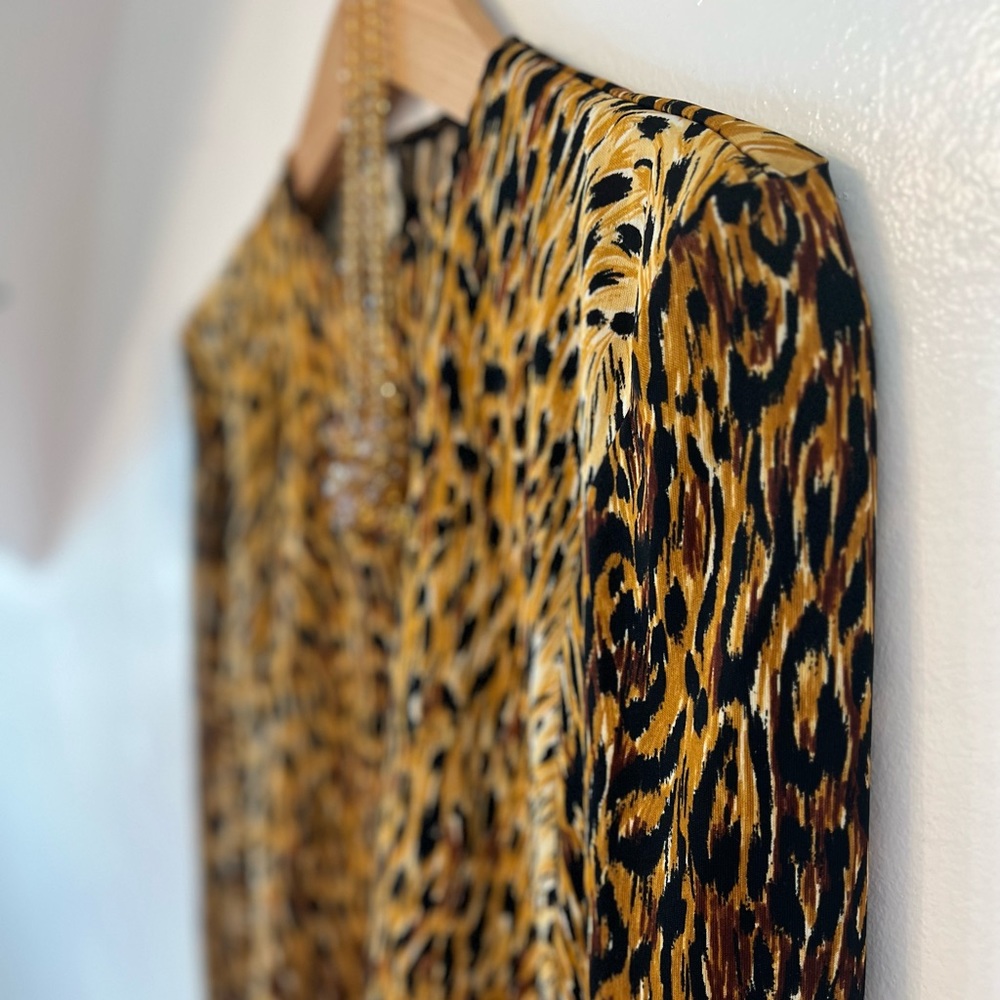 VTG 80s Norma Kamali ❤️VALENTINES day❤️leopard mini dress XS/S RARE